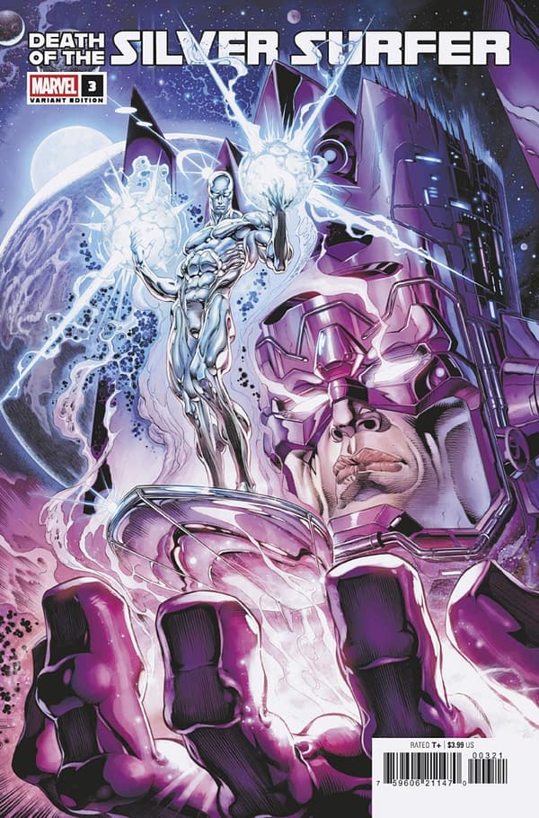 Cover image for DEATH OF THE SILVER SURFER #3 CLAUDIO CASTELLINI VARIANT