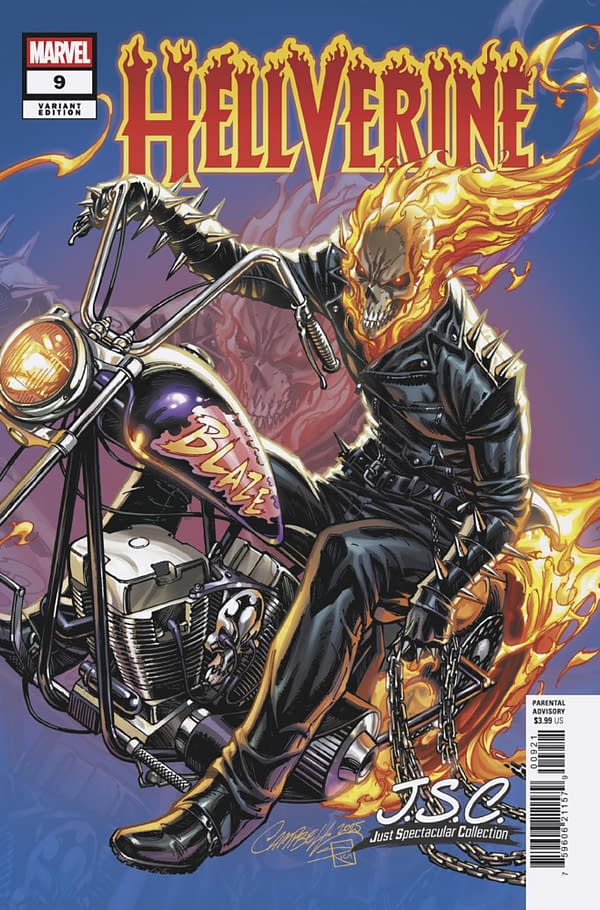 Cover image for HELLVERINE #9 J. SCOTT CAMPBELL JUST SPECTACULAR COLLECTION VARIANT