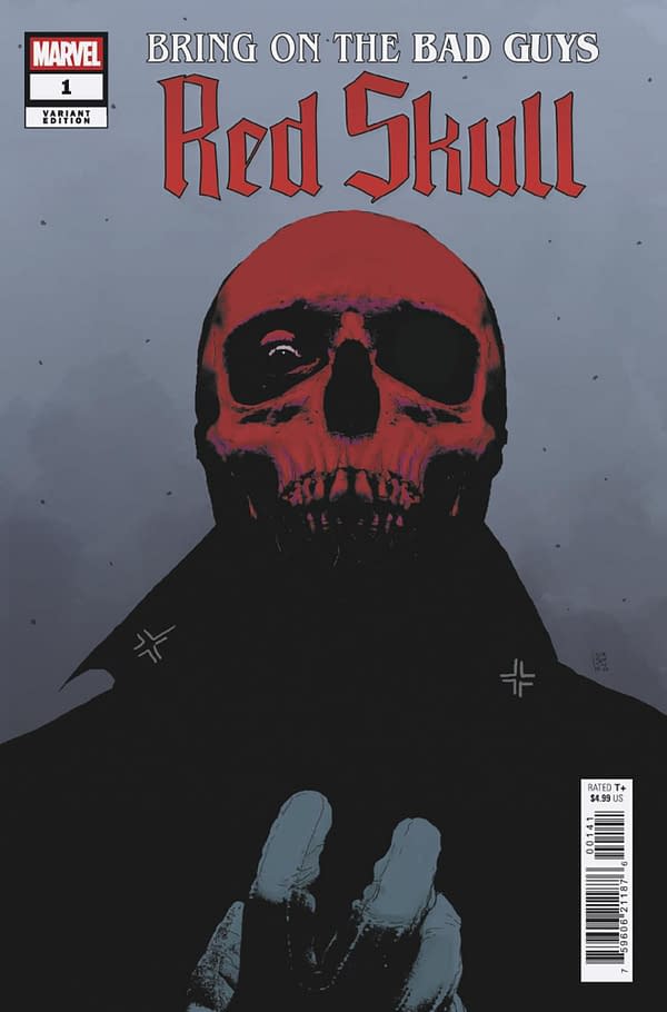 Cover image for BRING ON THE BAD GUYS: RED SKULL #1 ANDREA SORRENTINO VARIANT