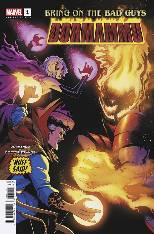 Cover image for BRING ON THE BAD GUYS: DORMAMMU #1 LEE GARBETT NUFF SAID VARIANT