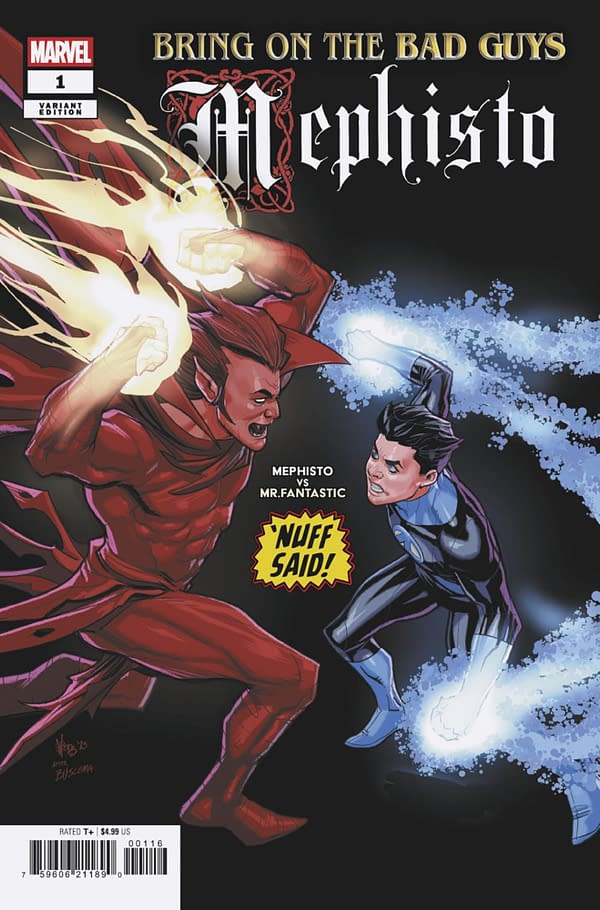 Cover image for BRING ON THE BAD GUYS: MEPHISTO #1 PETE WOODS NUFF SAID VARIANT