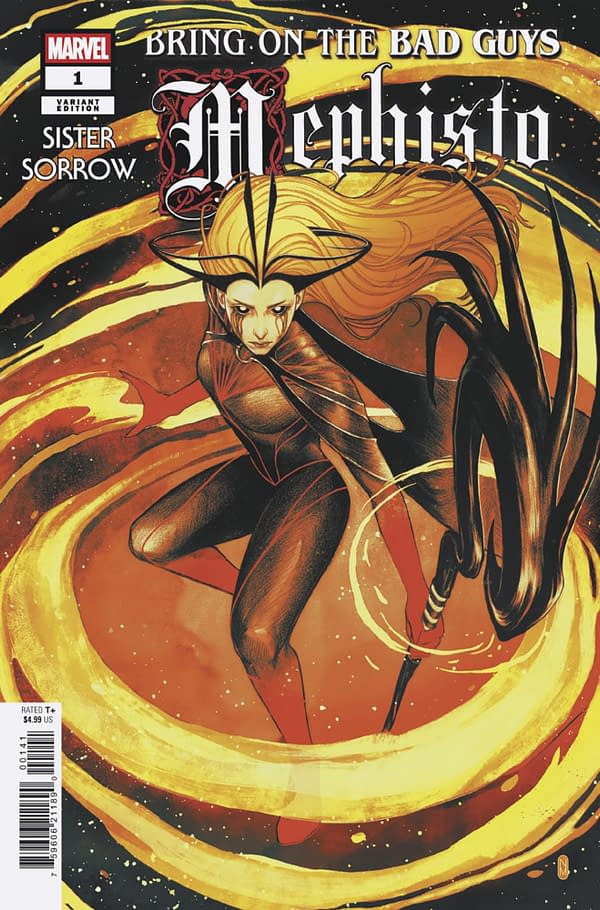 Cover image for BRING ON THE BAD GUYS: MEPHISTO #1 NIMIT MALAVIA SISTER SORROW VARIANT