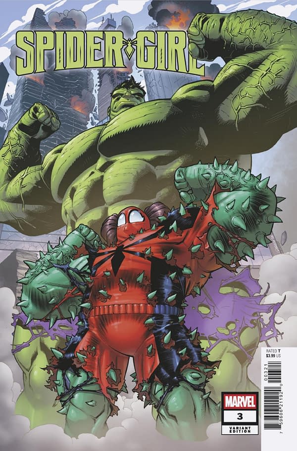 Cover image for SPIDER-GIRL #3 JAVIER GARRON SPIDER-GIRL FUNHOUSE MIRROR VARIANT