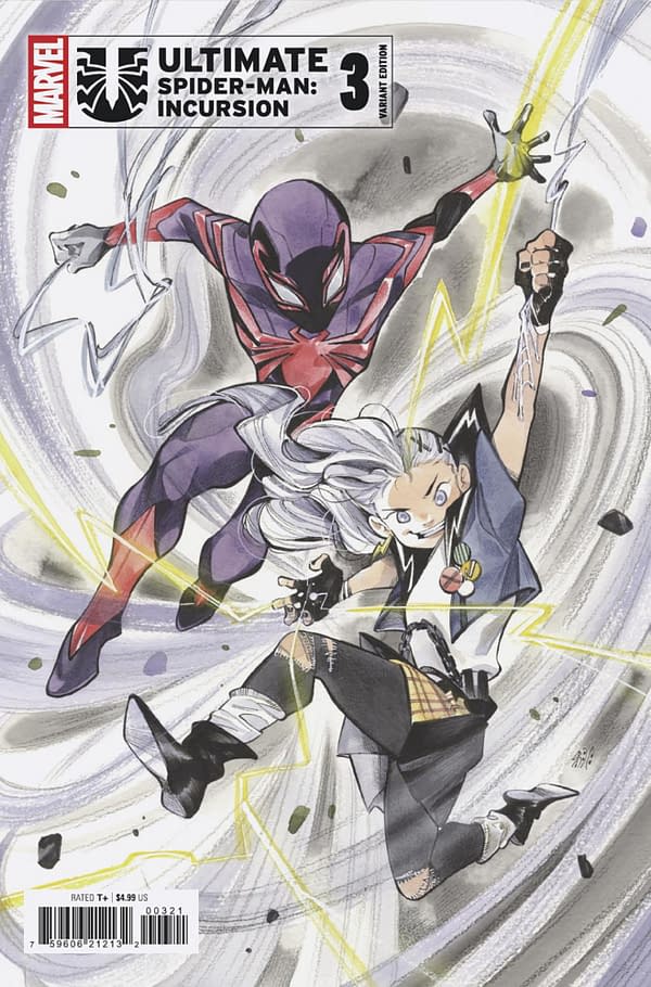 Cover image for ULTIMATE SPIDER-MAN: INCURSION #3 PEACH MOMOKO VARIANT