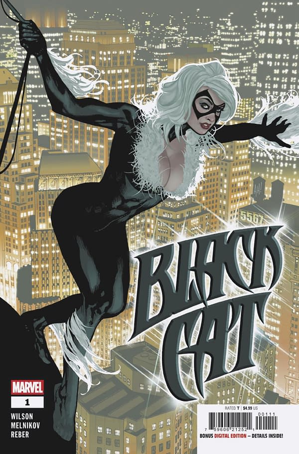 Cover image for BLACK CAT #1 ADAM HUGHES COVER