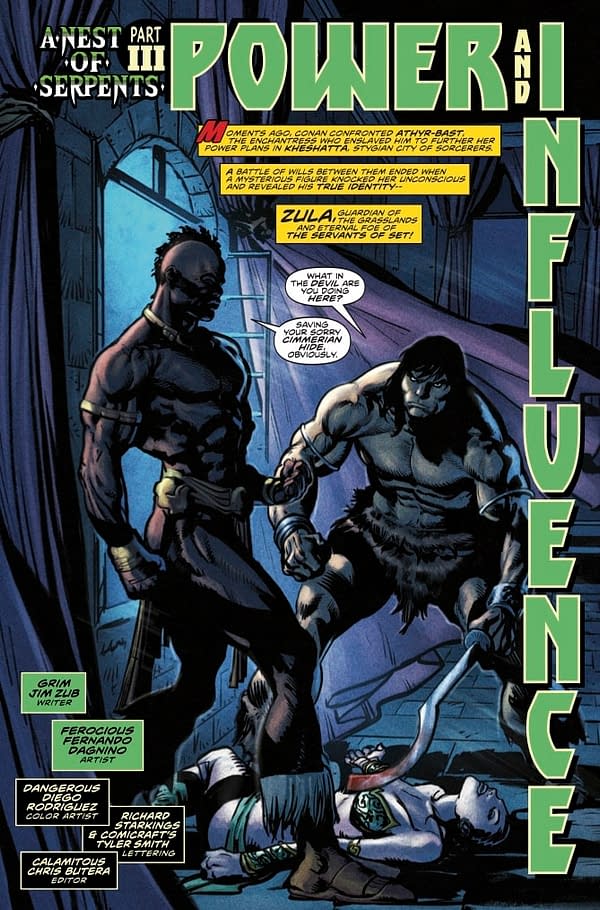 Interior preview page from Conan the Barbarian #23