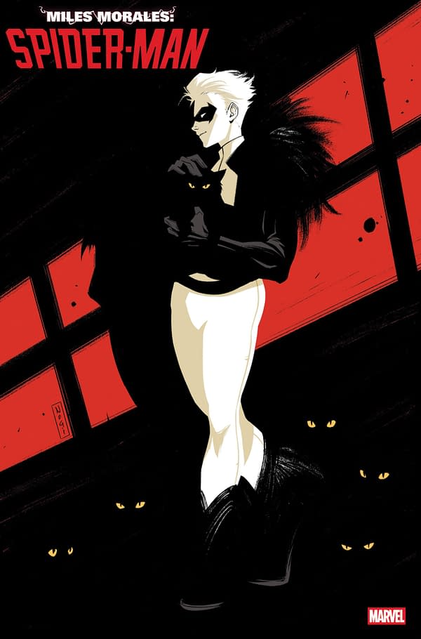 Cover image for MILES MORALES: SPIDER-MAN #38 NOGI SAN WHITE CAT VARIANT