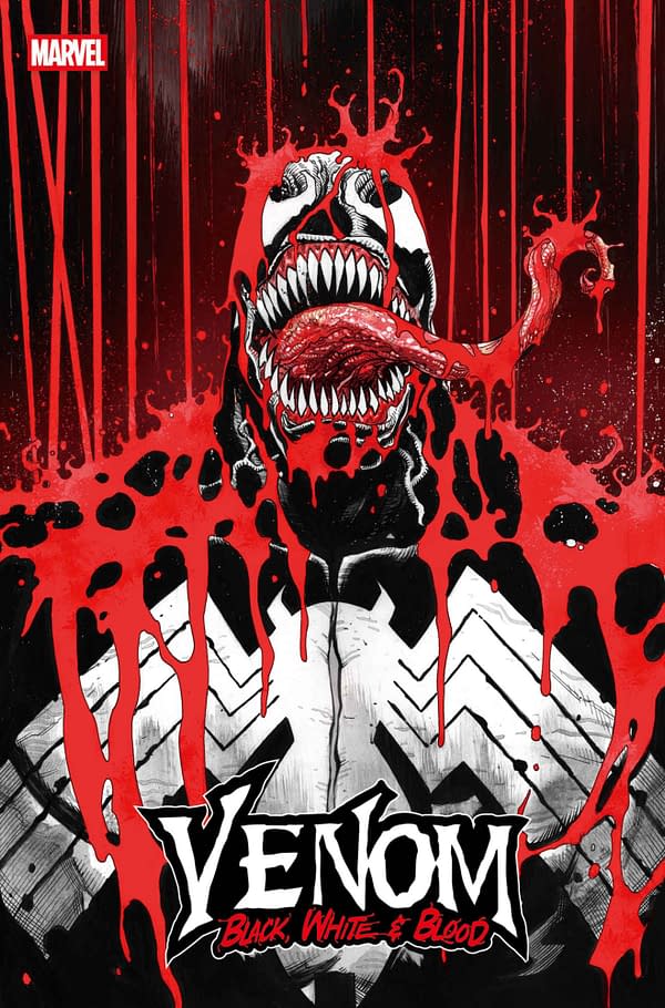 Cover image for VENOM: BLACK WHITE AND BLOOD #2 JOSHUA CASSARA COVER