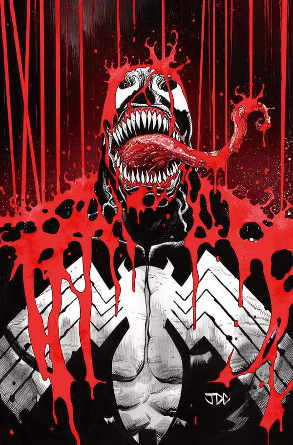 Cover image for VENOM: BLACK, WHITE & BLOOD #2 JOSHUA CASSARA VIRGIN VARIANT