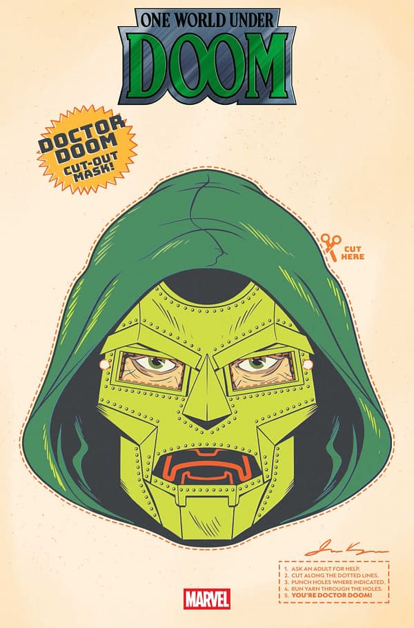 Cover image for ONE WORLD UNDER DOOM #7 RETRO HALLOWEEN MASK VARIANT