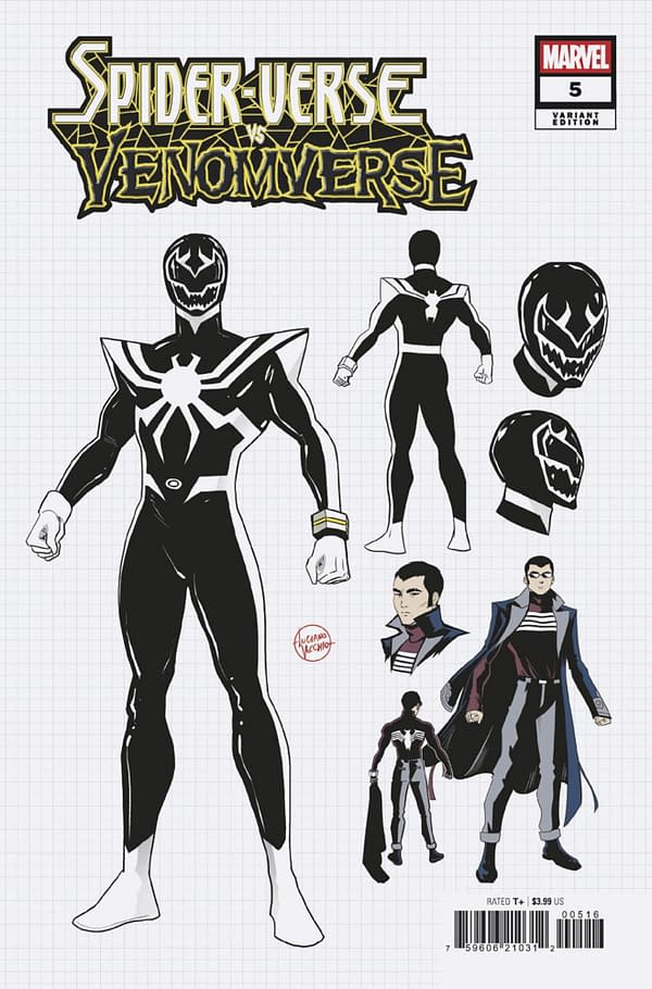 Cover image for SPIDER-VERSE VS. VENOMVERSE #5 LUCIANO VECCHIO DESIGN VARIANT