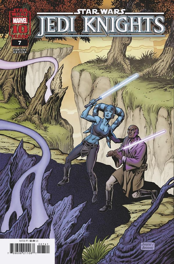 Cover image for STAR WARS: JEDI KNIGHTS #7 DAN JURGENS CLASSIC HOMAGE VARIANT