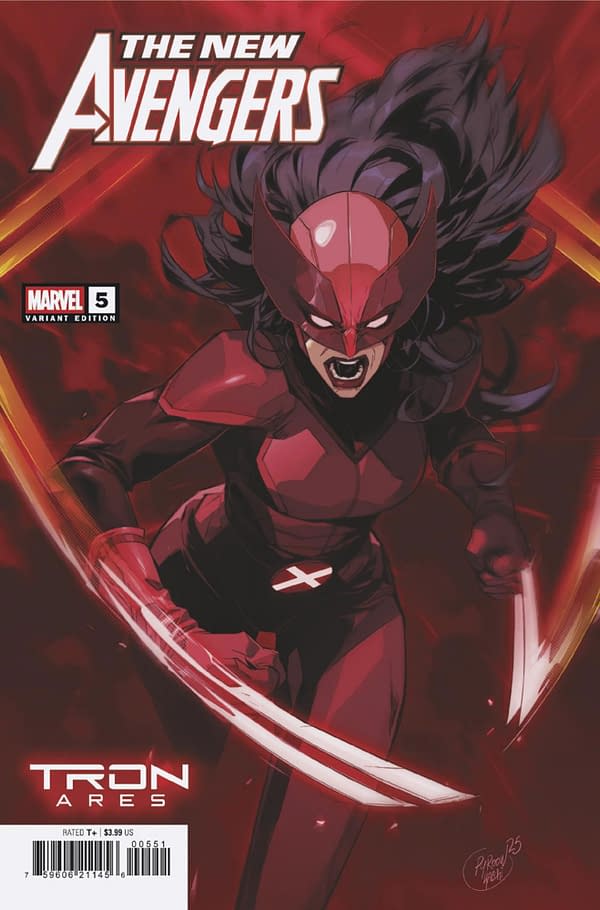 Cover image for NEW AVENGERS #5 HICHAM HABCHI TRON: ARES VARIANT