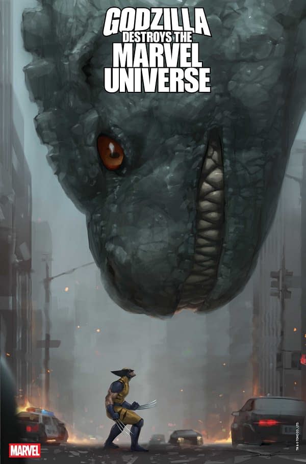 Cover image for GODZILLA DESTROYS THE MARVEL UNIVERSE #3 JEEHYUNG LEE VARIANT