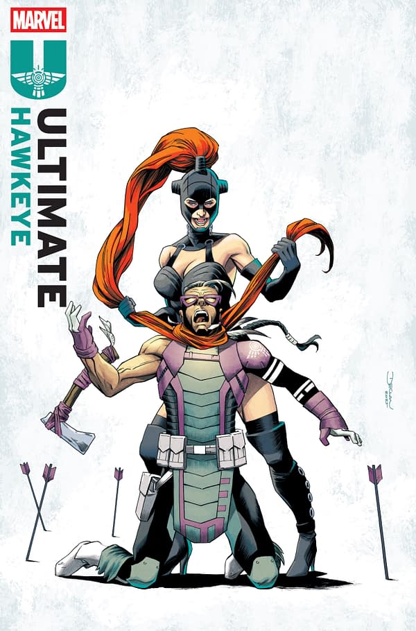 Cover image for ULTIMATE HAWKEYE #1 DECLAN SHALVEY VARIANT