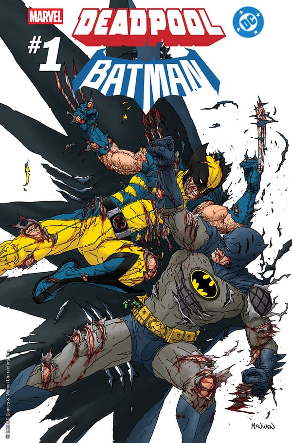 Cover image for MARVEL/DC: DEADPOOL/BATMAN #1 STEVE MCNIVEN VARIANT