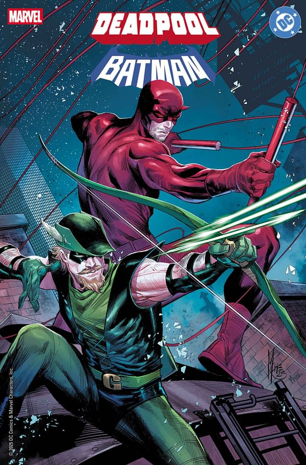 Cover image for MARVEL/DC: DEADPOOL/BATMAN #1 MARCO CHECCHETTO VARIANT