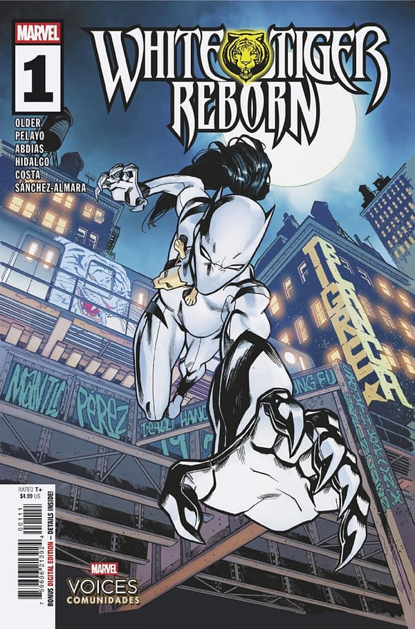 Cover image for WHITE TIGER REBORN #1 MIKE HAWTHORNE COVER