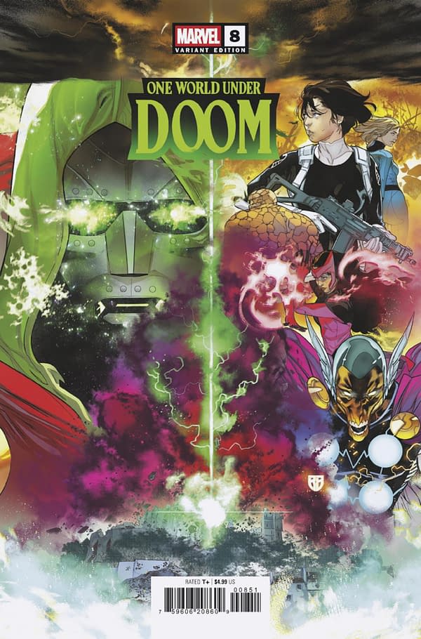Cover image for ONE WORLD UNDER DOOM #8 R.B. SILVA VARIANT