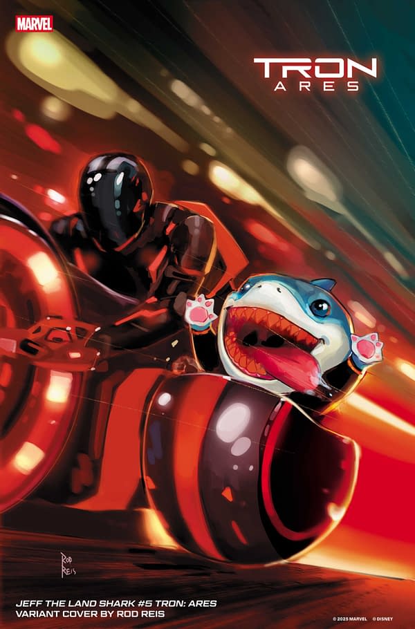 Cover image for JEFF THE LAND SHARK #5 ROD REIS TRON: ARES VARIANT