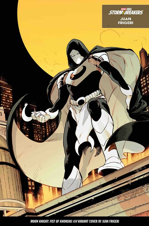 Cover image for MOON KNIGHT: FIST OF KHONSHU #14 JUAN FRIGERI FROM THE CHAOS A COSTUME VARIANT
