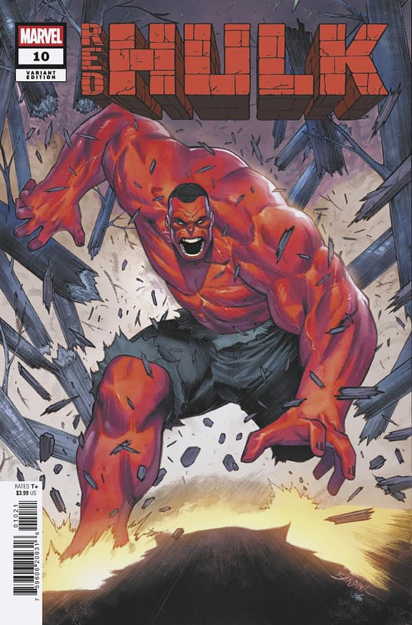 Cover image for RED HULK #10 MICHELE BANDINI VARIANT [DOOM]