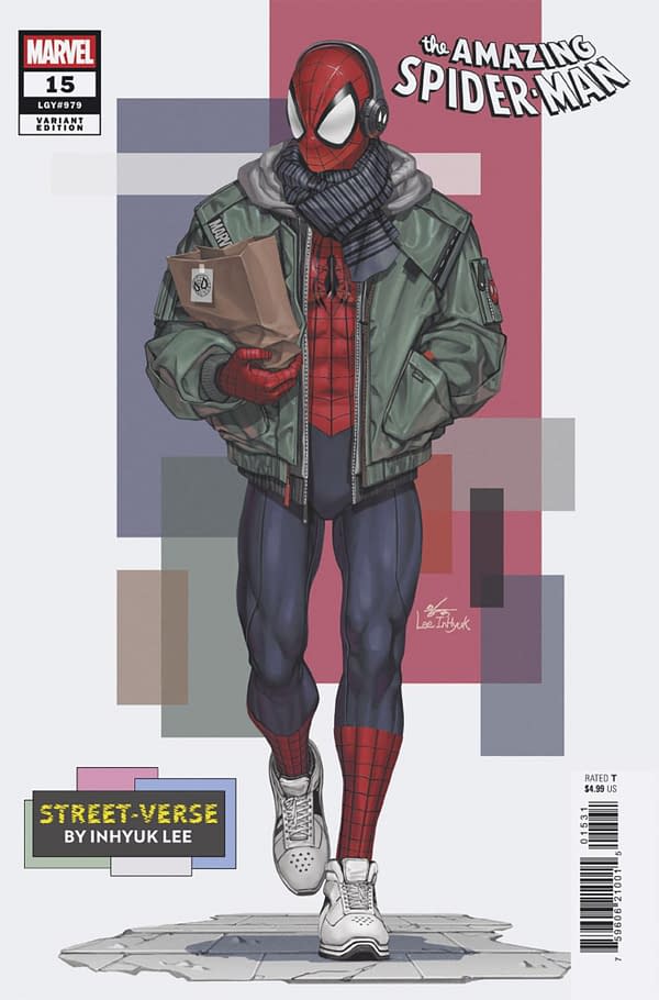 Cover image for AMAZING SPIDER-MAN #15 INHYUK LEE STREET-VERSE VARIANT