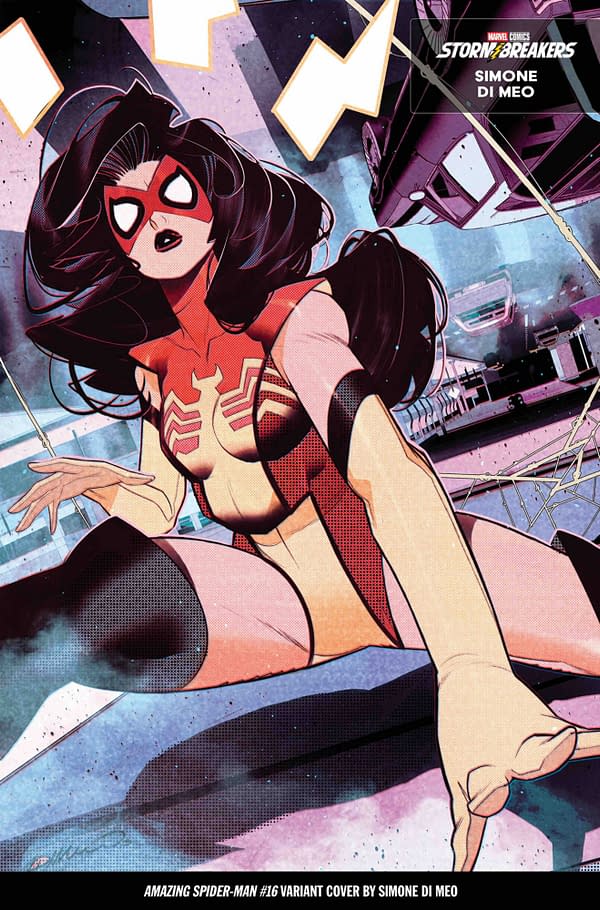 Cover image for AMAZING SPIDER-MAN #16 SIMONE DI MEO FROM THE CHAOS A COSTUME VARIANT
