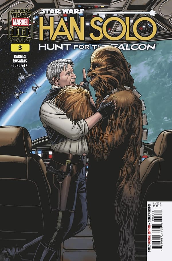 Cover image for STAR WARS: HAN SOLO - HUNT FOR THE FALCON #3 RAMON ROSANAS COVER
