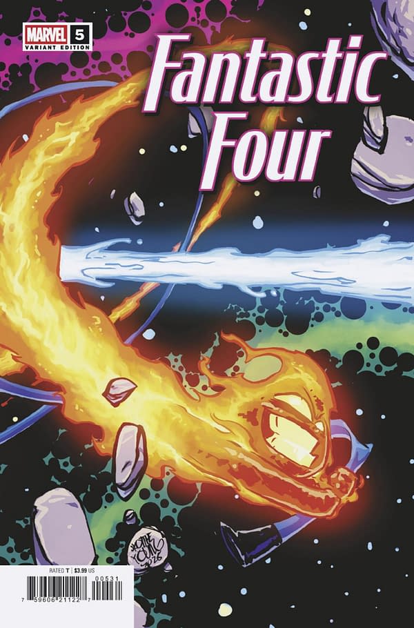 Cover image for FANTASTIC FOUR #5 SKOTTIE YOUNG 5-PART CONNECTING VARIANT