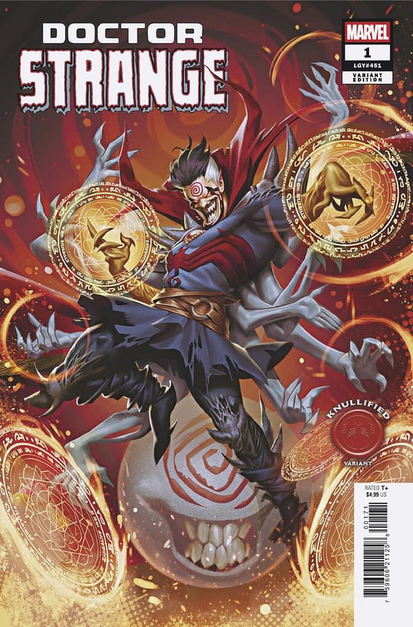 Cover image for DOCTOR STRANGE #1 MATEUS MANHANINI KNULLIFIED VARIANT