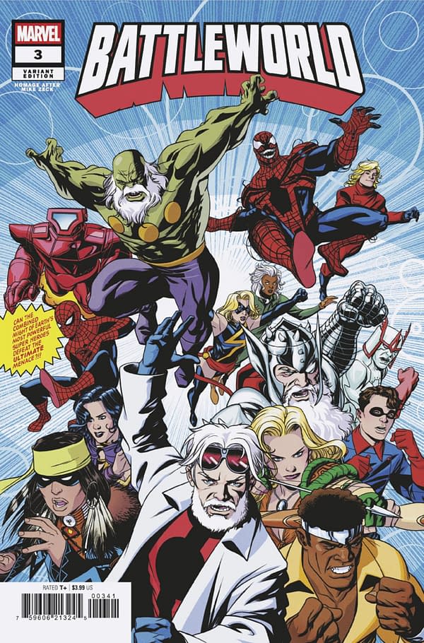 Cover image for BATTLEWORLD #3 MIKE MCKONE HOMAGE VARIANT