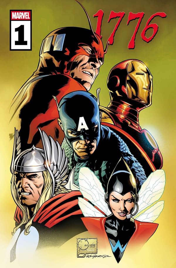 Cover image for 1776 #1 JOE QUESADA AVENGERS VARIANT