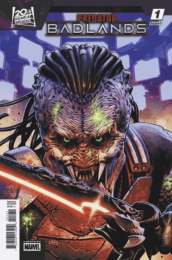 Cover image for PREDATOR: BADLANDS #1 CAFU VARIANT