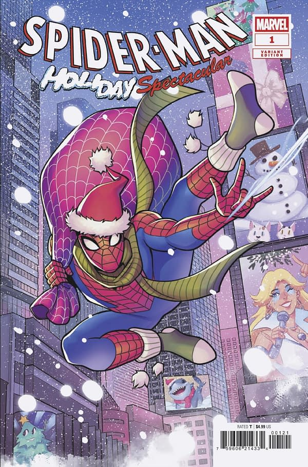 Cover image for SPIDER-MAN: HOLIDAY SPECTACULAR #1 KASIA NIE VARIANT