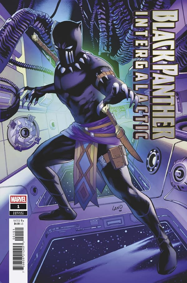 Cover image for BLACK PANTHER: INTERGALACTIC #1 GREG LAND BLACK PANTHER VARIANT
