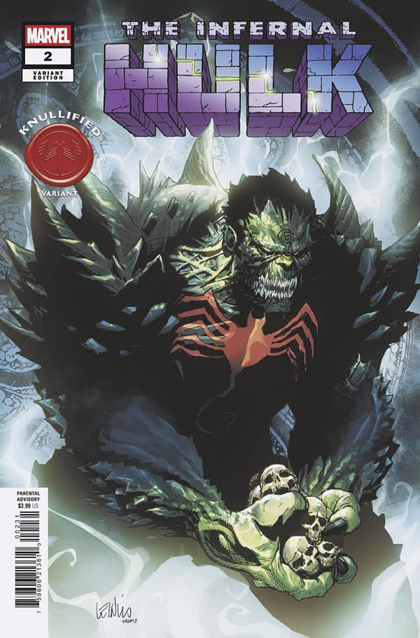 Cover image for INFERNAL HULK #2 LEINIL YU KNULLIFIED VARIANT