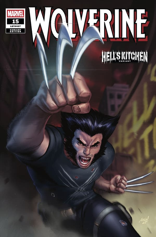 Cover image for WOLVERINE #15 ARIO ANINDITO HELL'S KITCHEN VARIANT
