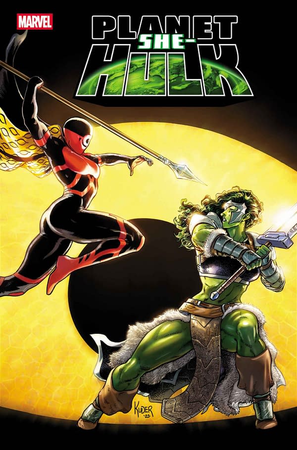 Cover image for PLANET SHE-HULK #3 AARON KUDER COVER