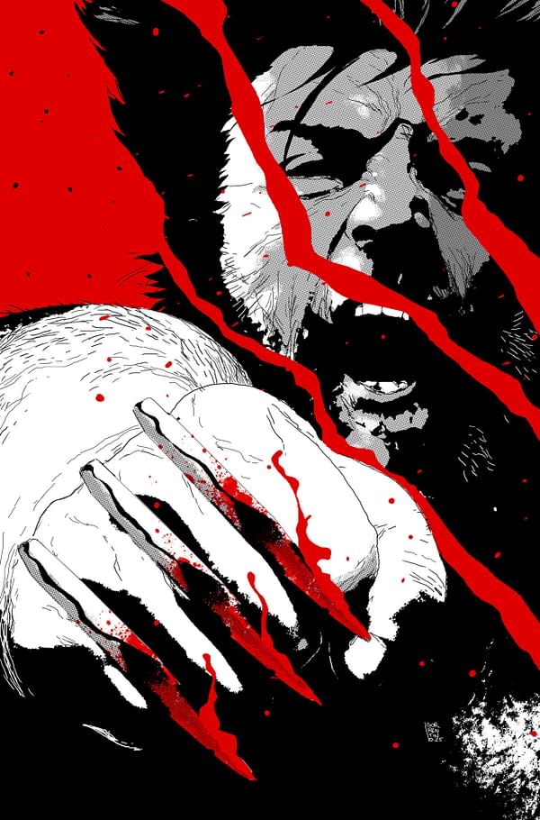 Cover image for LOGAN: BLACK, WHITE & BLOOD #1 ANDREA SORRENTINO VIRGIN VARIANT