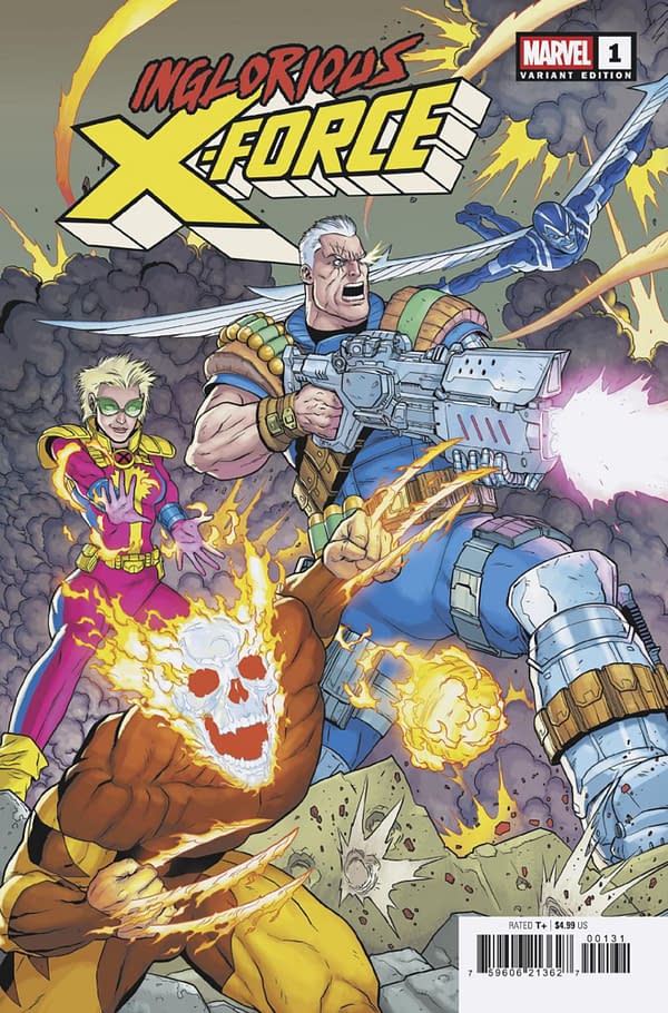 Cover image for INGLORIOUS X-FORCE #1 JACEN BURROWS VARIANT