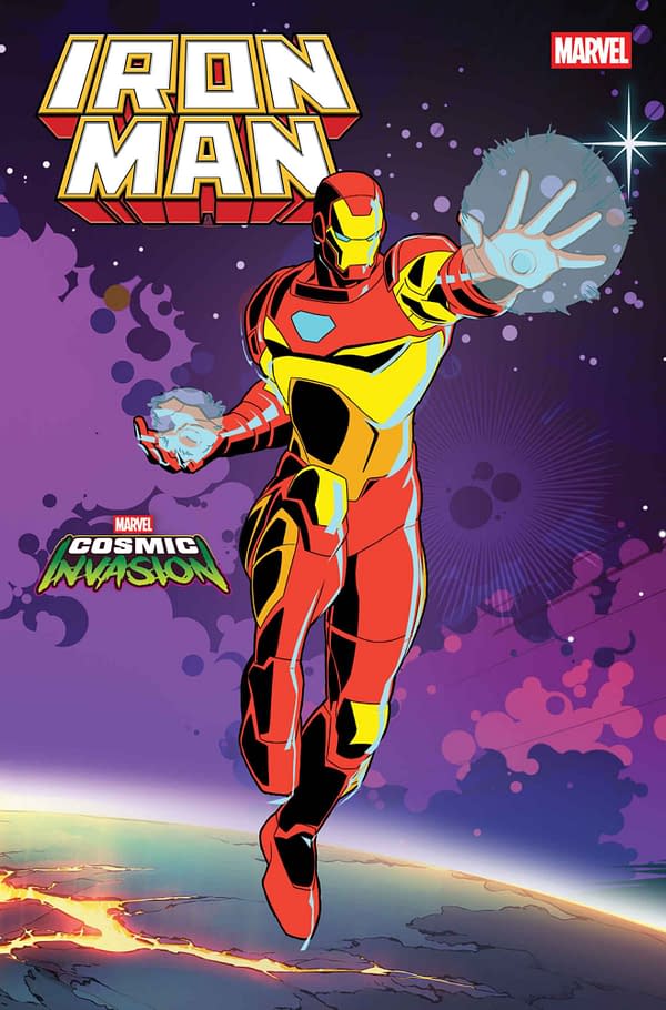 Cover image for IRON MAN #1 MARVEL COSMIC INVASION VARIANT