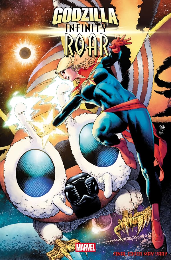 Cover image for GODZILLA: INFINITY ROAR #1 PAULO SIQUEIRA COSMIC VARIANT