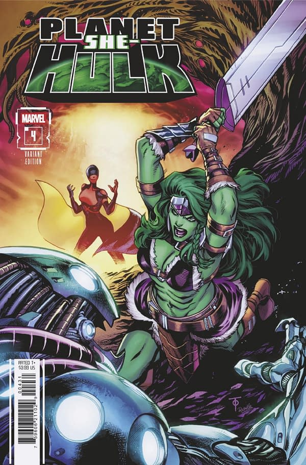 Cover image for PLANET SHE-HULK #4 MARCUS TO VARIANT