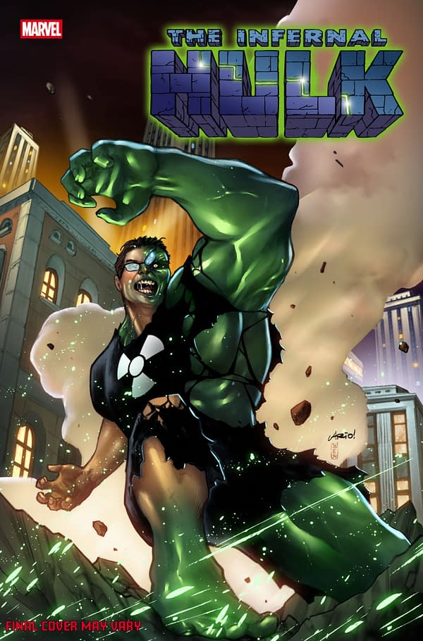 Cover image for INFERNAL HULK #4 ARIO ANINDITO HELL'S KITCHEN VARIANT