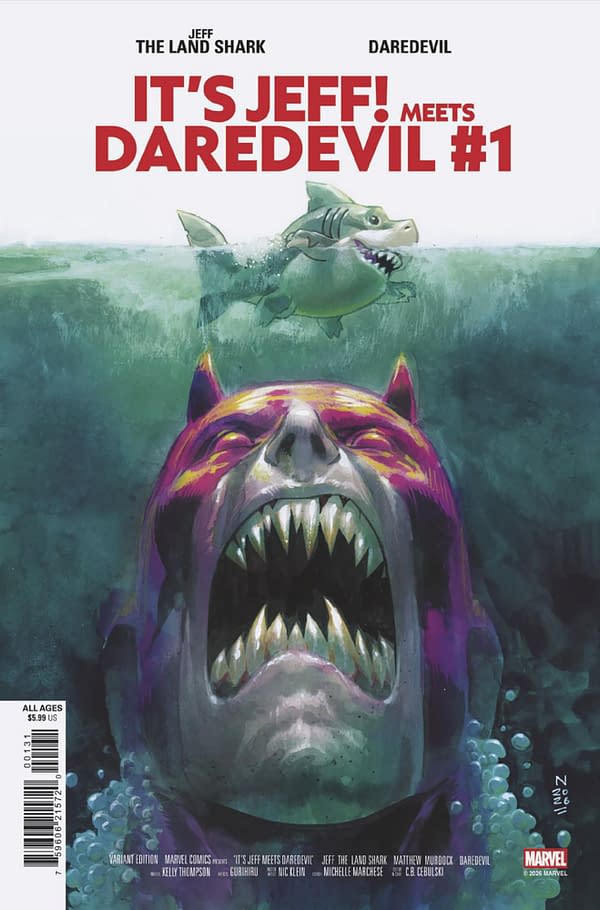 Cover image for IT'S JEFF MEETS DAREDEVIL #1 NIC KLEIN VARIANT