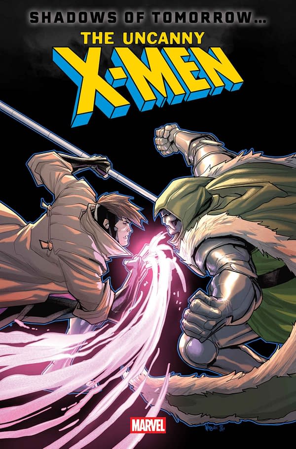 Cover image for UNCANNY X-MEN #25 PETE WOODS DOOM HOMAGE VARIANT
