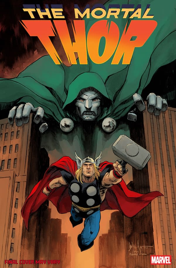 Cover image for MORTAL THOR #8 DAVE WACHTER DOOM HOMAGE VARIANT