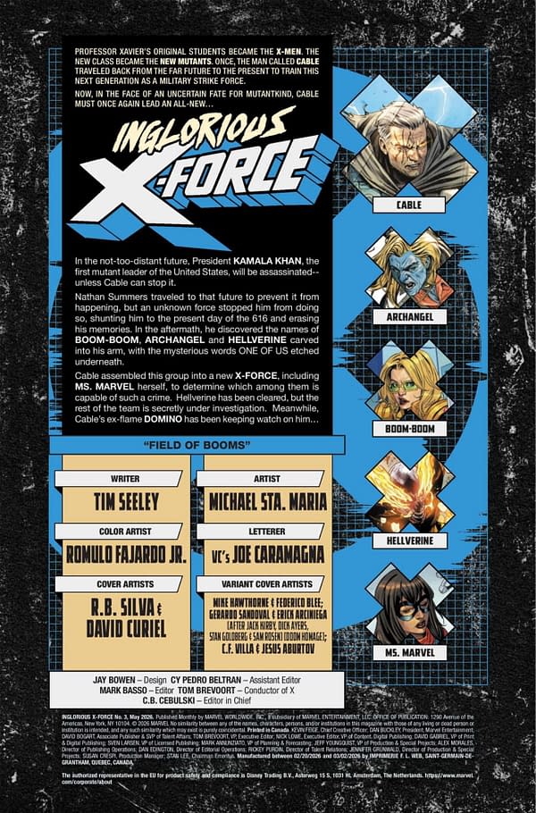 Interior preview page from INGLORIOUS X-FORCE #3 R.B. SILVA COVER