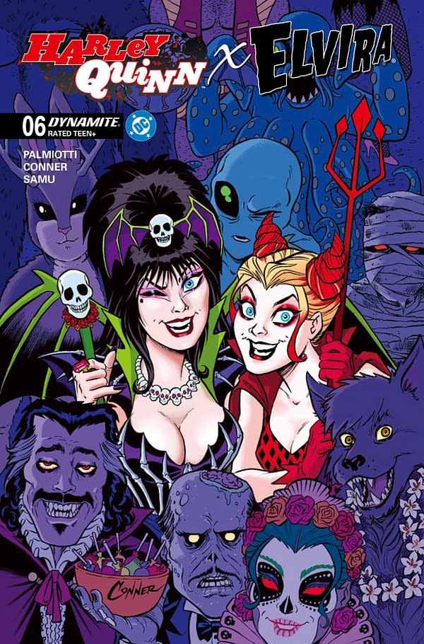 Cover image for Harley Quinn x Elvira #6